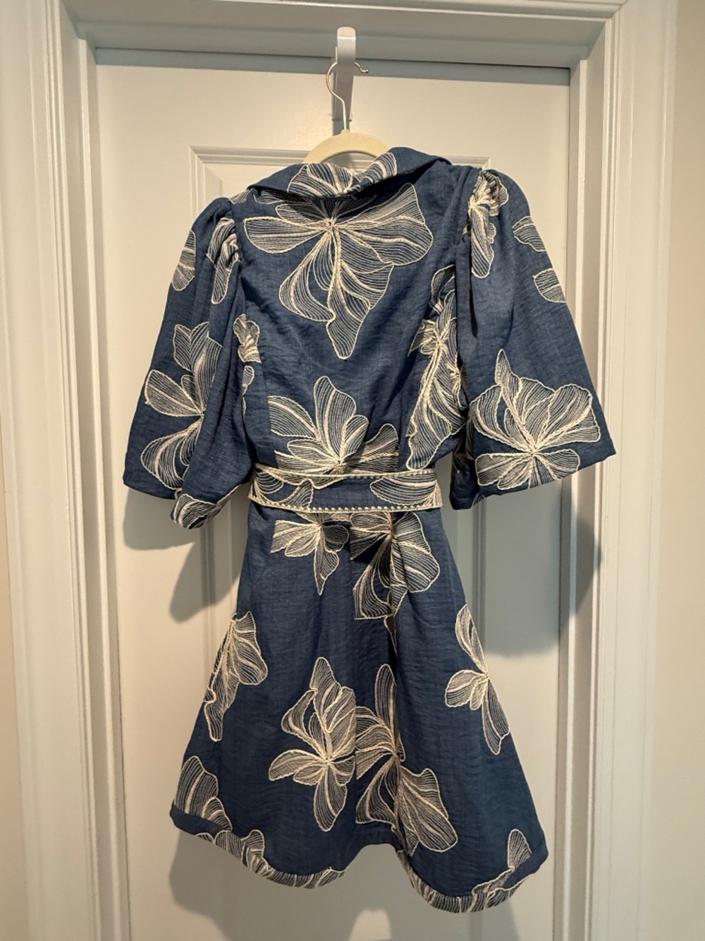 Tuckernuck - Chambray & Ivory Embroidery Cindy Mini Dress - Picture 5 of 5